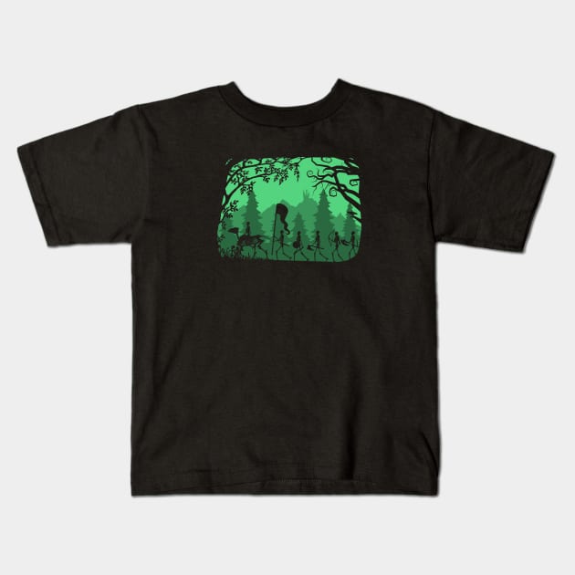 Undead at March Kids T-Shirt by LordNeckbeard